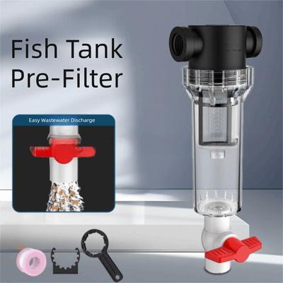 Nyt Filtrerings Akvariefilter PP Indbygget Fiskelorte Separator Effektiv Separation 200 Mesh Fiskelorteopsamler Saltvands
