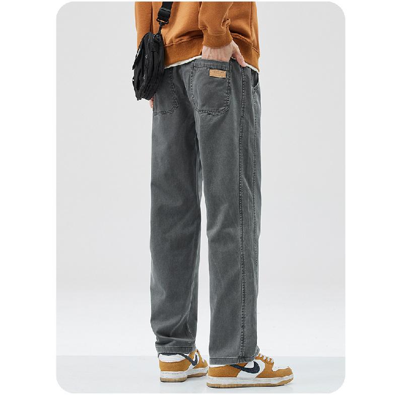 2026 Men's New Fashion Casual Straight-Leg Pants Versatile Workwear Trousers