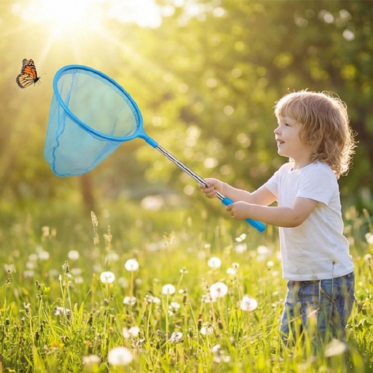 Kids Extendable Butterfly Catching Net Retractable Kids Fishing And Worm Hunting Net for Kids Colorful Telescopic