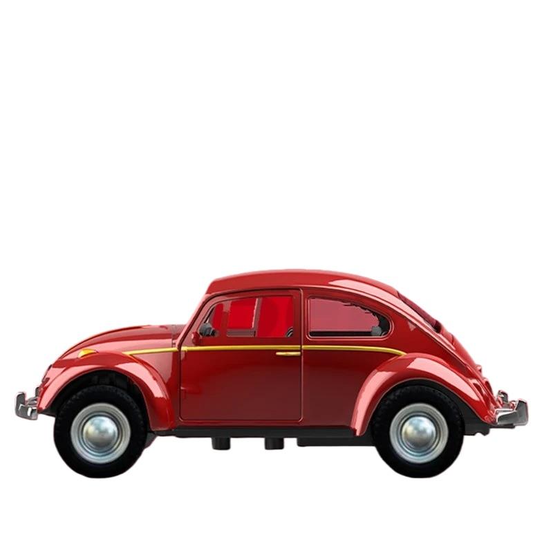 1/36 1955 Классический Ретро Жук Gulf Металлическая Машинка-Игрушка с Инерционным Механизмом Модель Машинки для Мальчиков Детская Симуляция