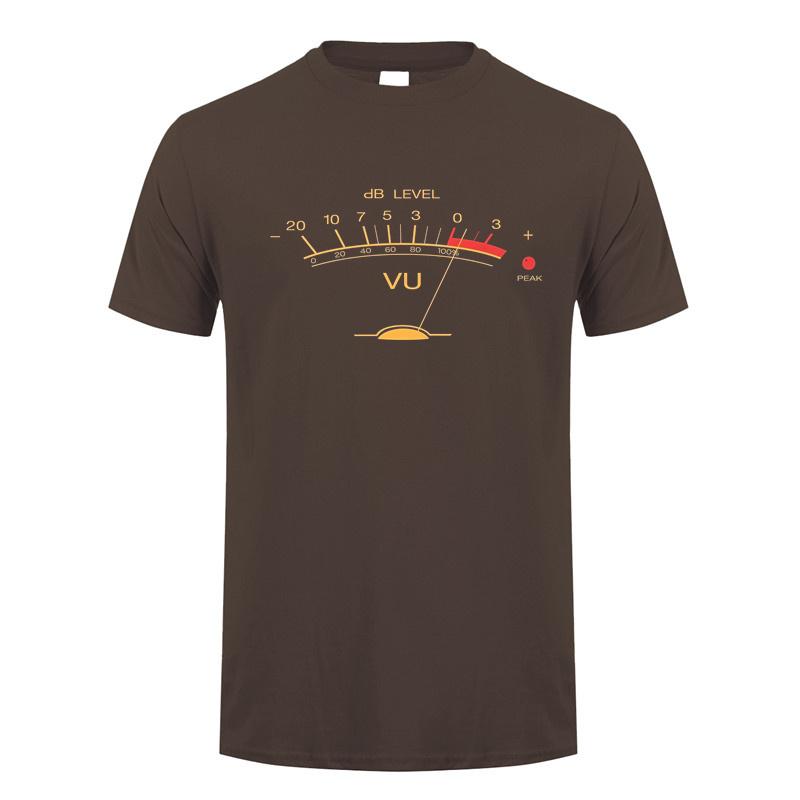 Volume Vu Meter Vintage Audio Engineer Recording Fan Classic T Shirt Unisex Cotton Streetwear Top Short Sleeve Gifts Tshirt Dy140