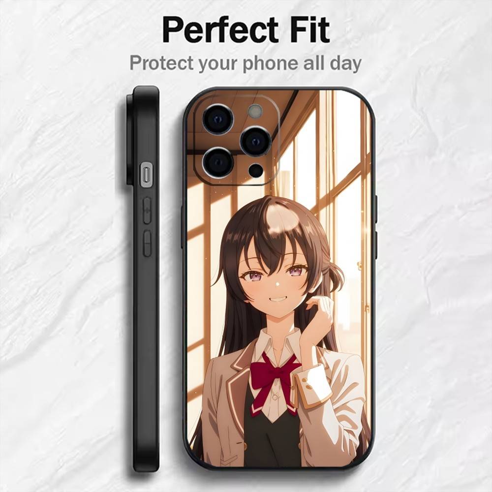 Anime Character Y-Yuki Suou  Phone Case For iPhone17,16,15,14,13,12 Plus,Max Soft Silicone Black Cover
