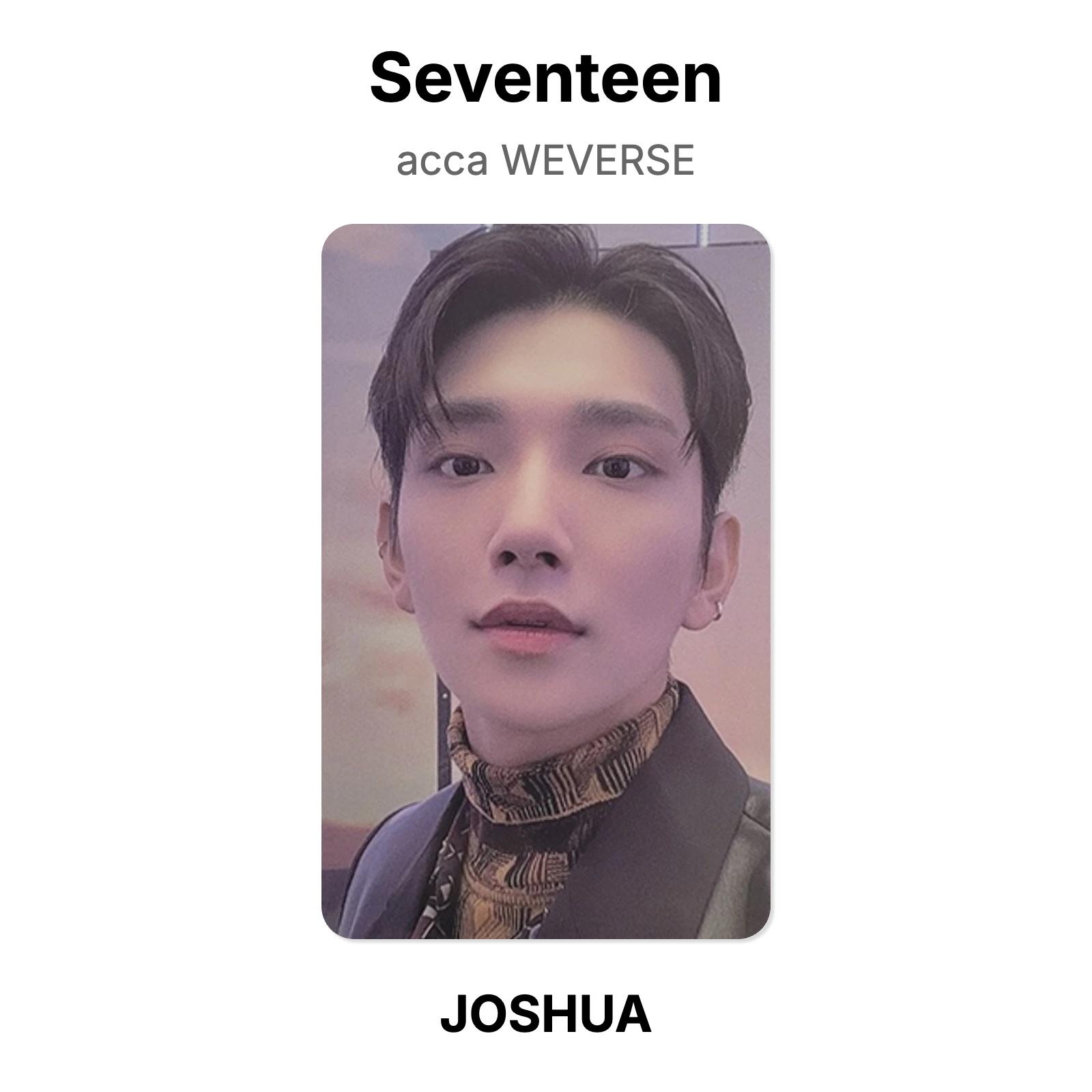 Официальная фотокарточка SEVENTEEN JOSHUA acca WEVERSE JOSHUA