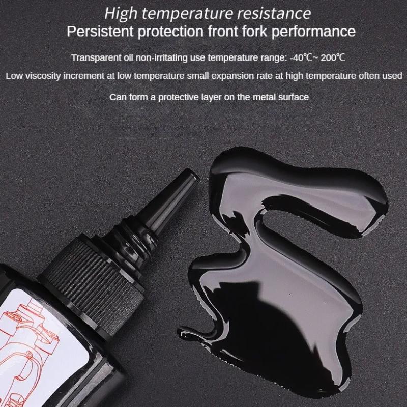 60ML Mountain Bike Front Fork Shock Absorber Oil Bicycle Front and Rear Shock Absorber Silicone Oil Lubricating Oil Maintenance