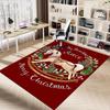 1PC Rocking horse Merry Christmas Extra Large Non Slip Floor carpet, Office, family, bedroom
