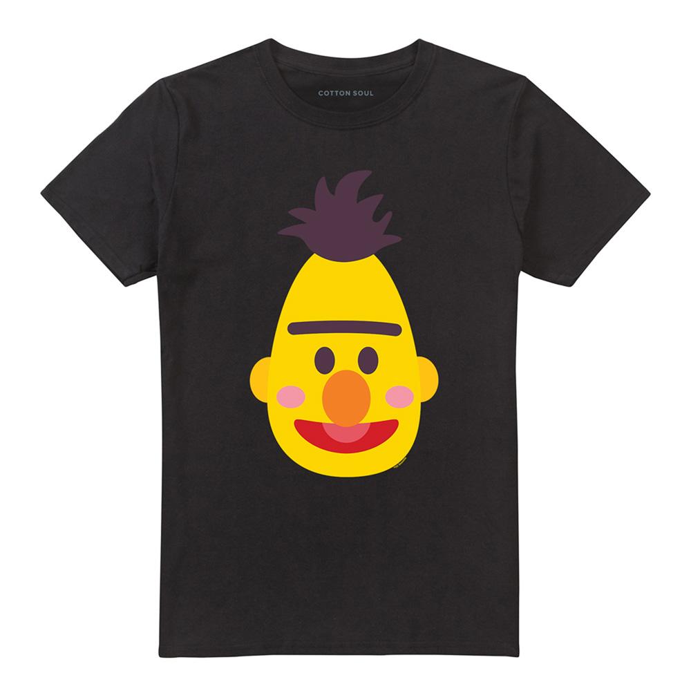 Sesame Street Unisex Adult Bert Kawaii Face T-Shirt