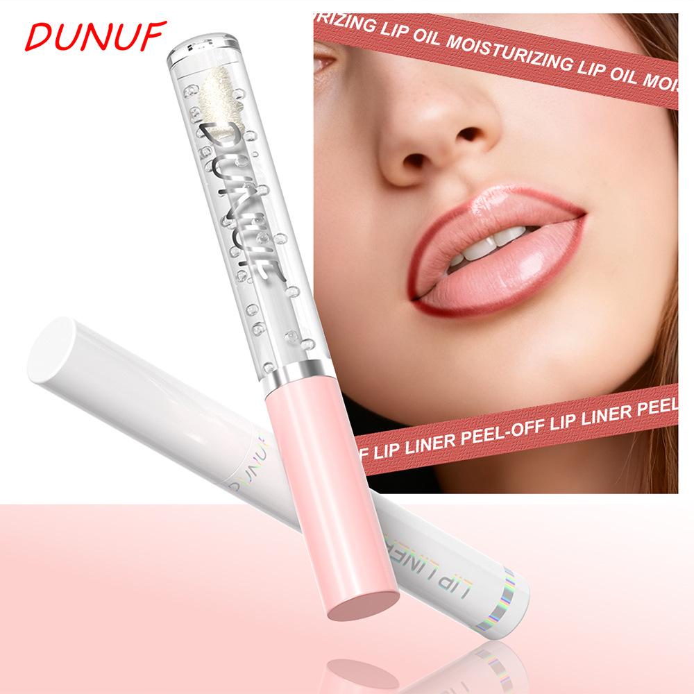 DUNUF 2-Piece Set: Long-Lasting Non-Stick Lipstick + Moisturizing Lip Oil.