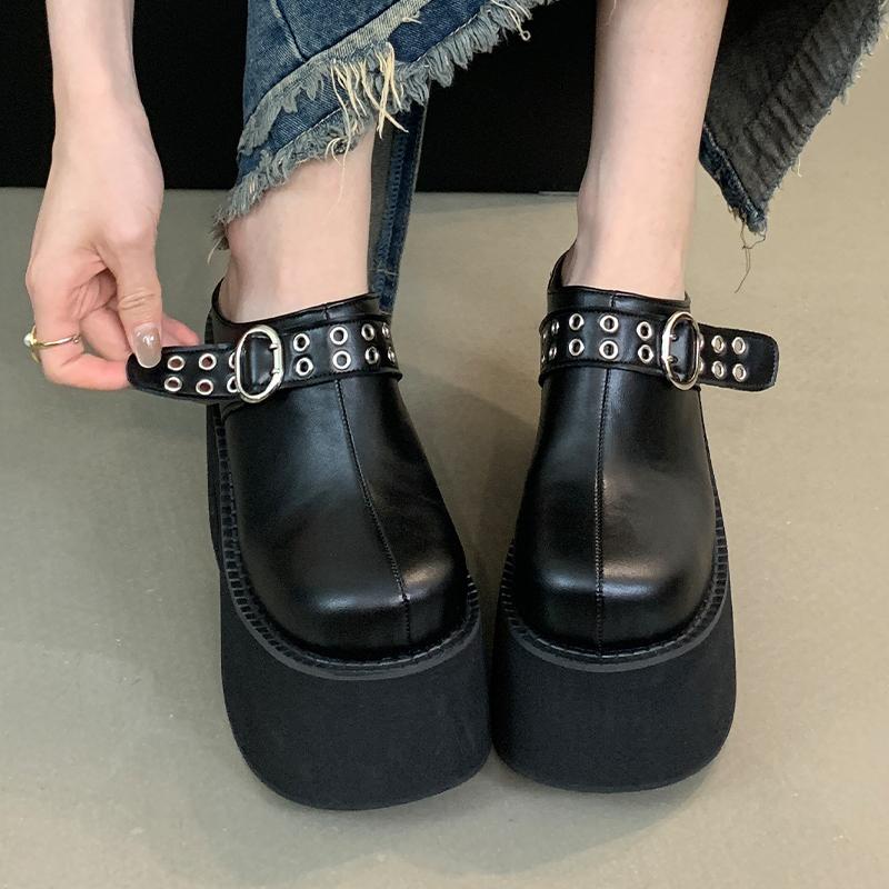 Fashion New Style Fashion Women's Slippers for Large-sized Women Wear Slippers of Size 34-43 Summer 11cm Thick-bottomed Zapatos Mujer