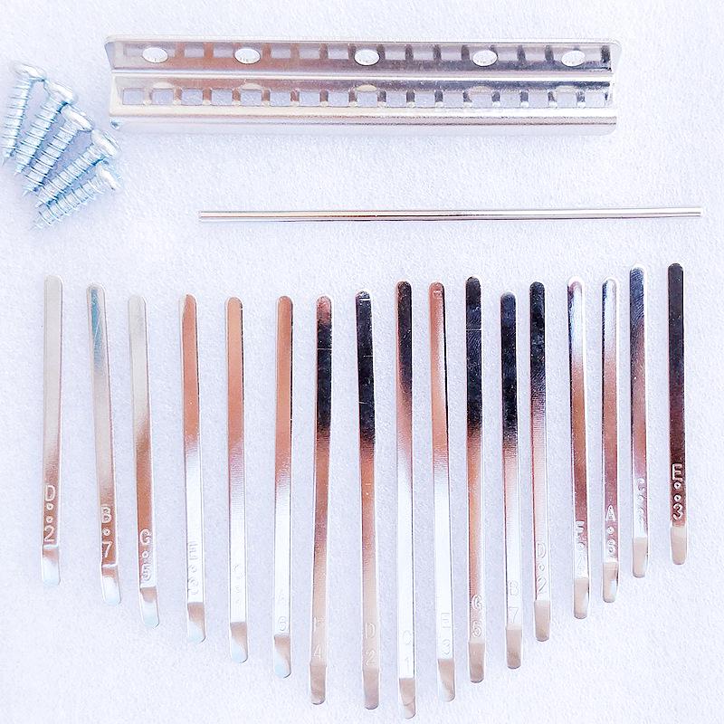 17-Key Kalimba Thumb Piano DIY Kit - Ideal Gift for Girls and Music Teaching, with Finger Piano Accessories for Relaxation