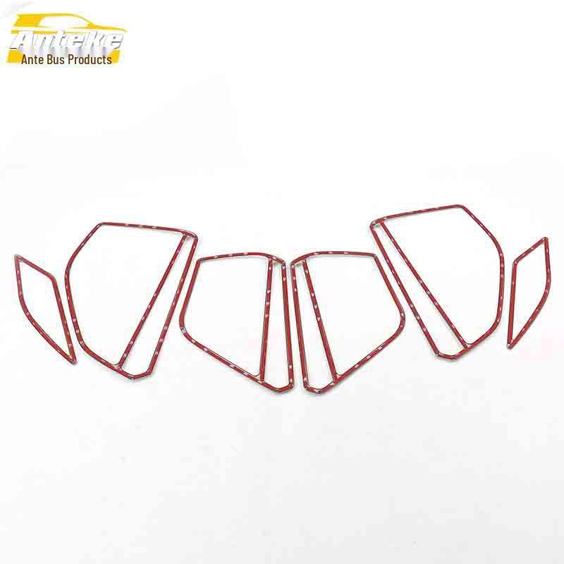 Golf 7 Audio Speaker Bright Ring Stainless Steel Door Cover Decoration Stickers