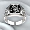 Scorpio Embossed Pattern Men's Ring High-end Dark Wind Poisonous Scorpion Ring Bracelet