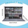 1/64 Diorama Building Diecast Car Parking Lot Display with Light Hong Street Scene