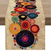 Geometrisch Patroon Linnen Tafel Runner Feesttafelkleed Koffietafelhoes Isolerende Mat Eetkamer Keukentafel Decoratie