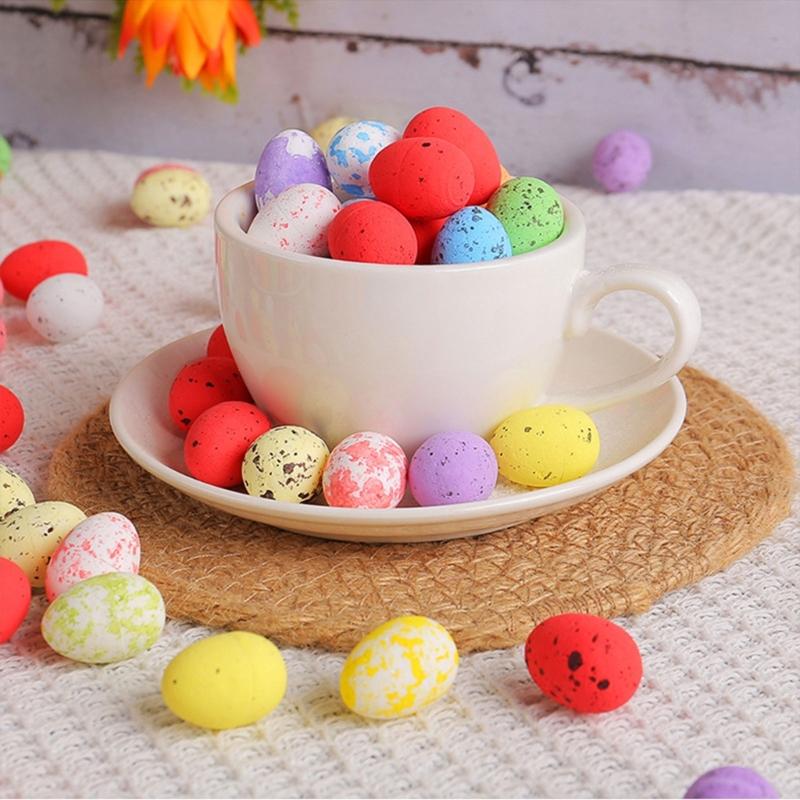 Easter Decorations Eggs Mini Easter Colorful Easter Eggs Diy Easter Party Decors Supplies Basket Stuffers