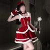 Chaomu Sexy Lingerie Suspender Christmas Dress Sexy Breast Wrap New Robe Cos Robe Bed Qqny Woman