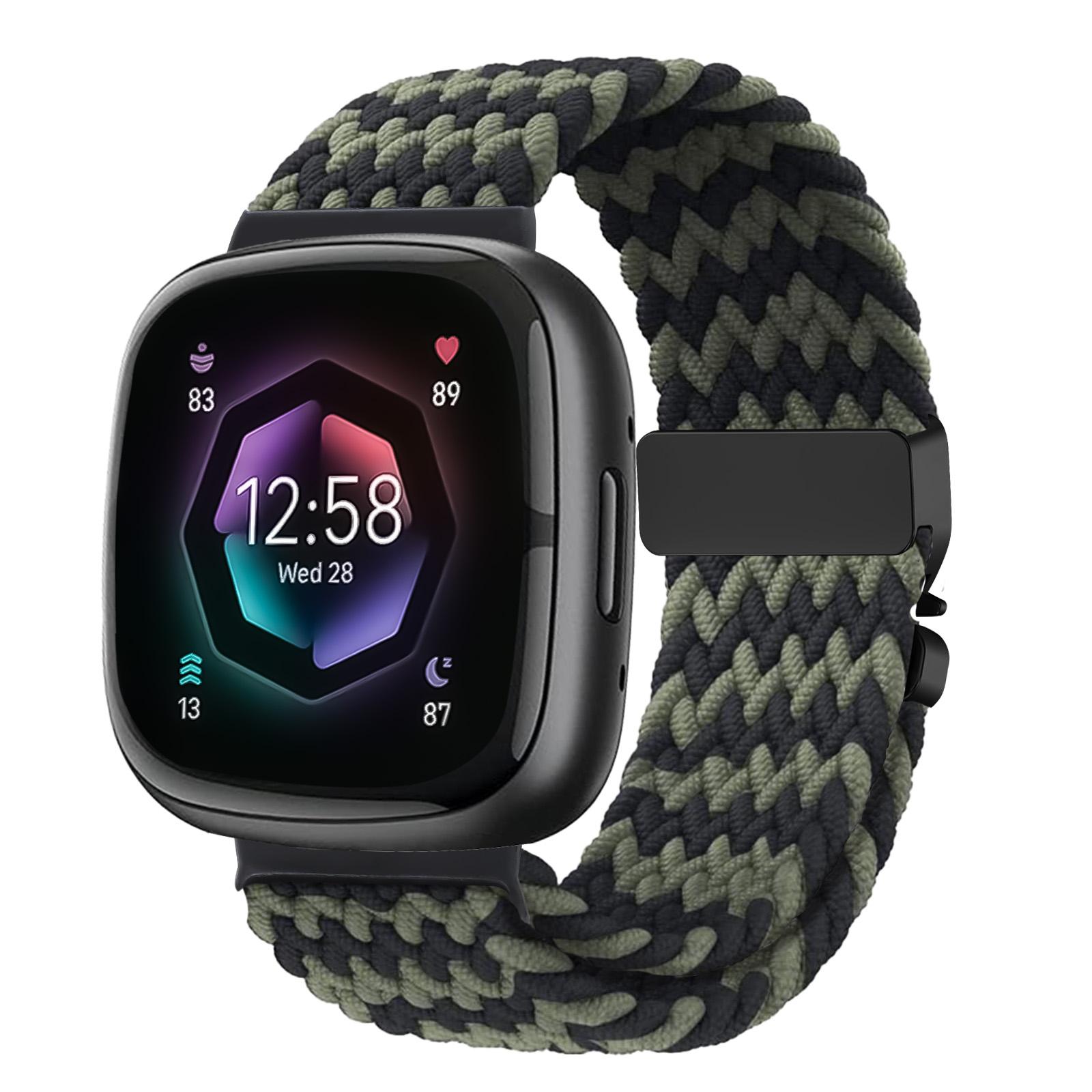 

Parachute Strap for Fitbit Versa 4 3 Sense 2 band Accessories replacment nylon Braided belt Bracelet correa Fitbit Versa 4 Strap For Fitbit Versa 4