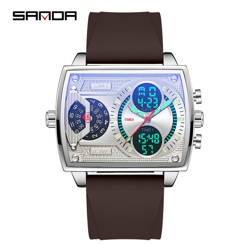 Часы SANDA Модные деловые электронные часы Trend Cool Электронные часы — фото 13
