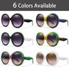 Retro Big Round Unisex Frame Sunglasses Lady Oversized Fashionable Street View Sunglasses Beach Resort Driving Sunglasses UV400