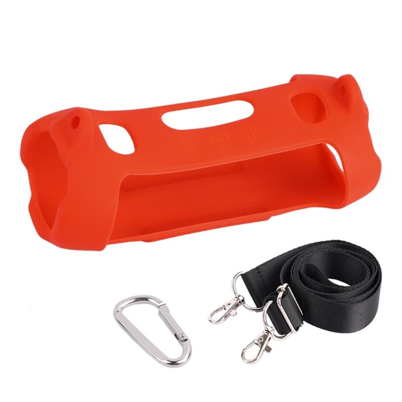 

Silicone Protective Case Compatible for Charge 6 Speaker Shell Guard Holder for Enhances Grip and Shock Absorption червоний