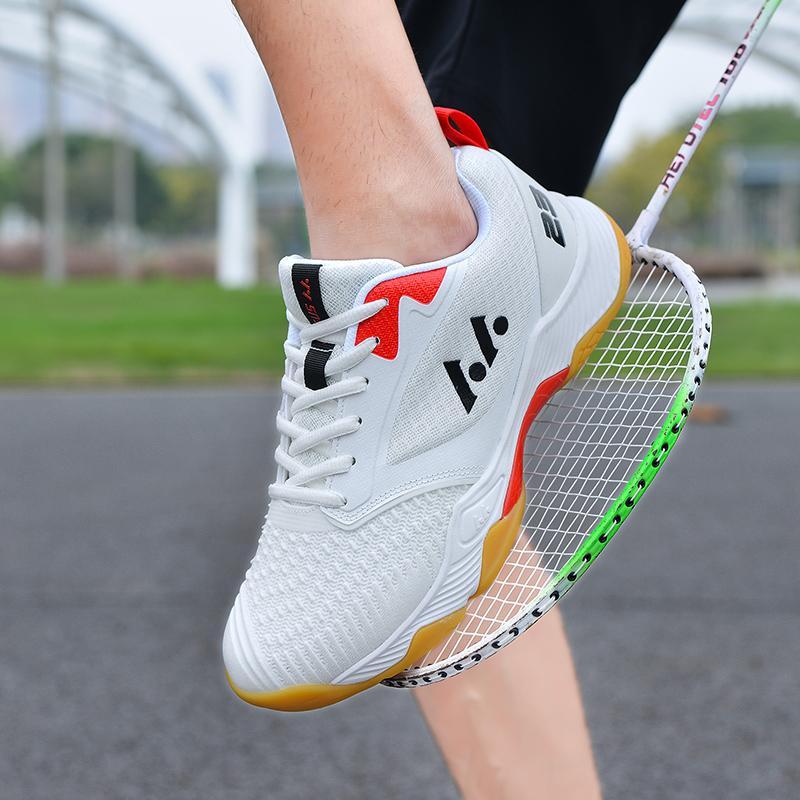Men's Mesh Breathable Ultra -lightweight Badminton Shoes Outdoor Fitness Tennis Shoes Golf Men's Table Tennis Shoes