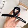 Premium Coffee-Colored Frosted Hairpin - Large All-Match Shark Clip for Elegant Hairstyles