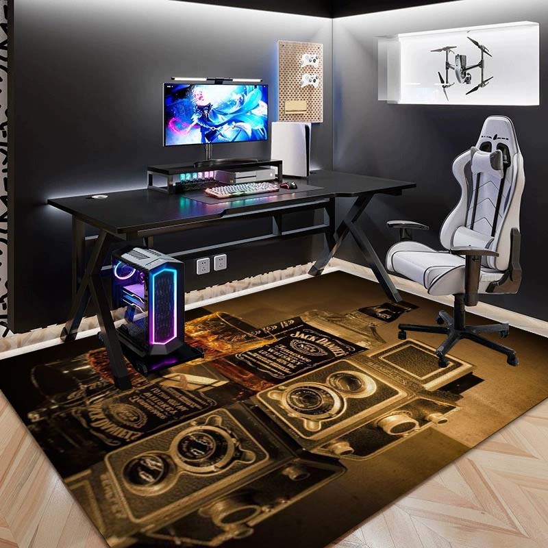 Verkrijgbaar in meerdere maten. J-Jack D-Daniels Bedrukte Yogamat, Woondecoratie, Woonkamer, Slaapkamer, Antislip Mat, Cadeau.