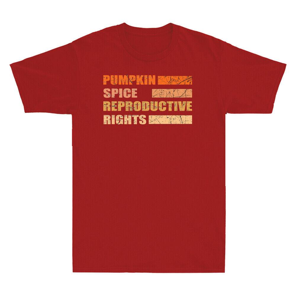 Pumpkin Spice And Reproductive Rights Pro Choice Vintage Short Sleeve T-Shirt Unisex T-Shirt S