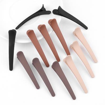 12 Stück Nahtlose Haarnadeln, Damen Seitenscheitel, Klammern, Abstehende Haare, Gerade Klammern, Haarnadeln, Klammern, Entenschnabelklammern