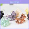 Resin Crystal Horses Desk Decor With Rotatable Animal Figurine For Gift Giving And Home Office