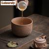 600ml Old Rock Clay Jianshui Retro Tea Washing Basin Tea Garbage Can Tea Dust Cylinder Barrel Chaxi Cha Equipment Collection
