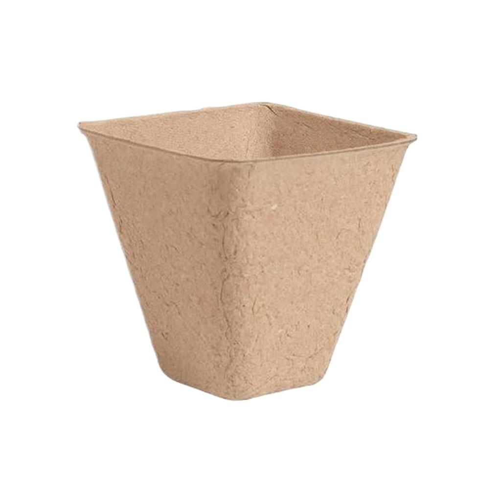 60x Thickened 8 × 8 Round Seedling Cups For Healthy Plant Growth Biodegradable Forseed Starter Pots