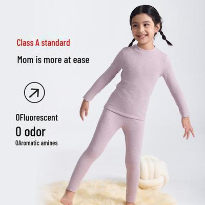 Intimo Termico in Cashmere Tedesco per Bambini - Seta Ispessita per Bambini e Bambine, Set Caldo per l'Autunno
