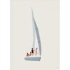 Sailboat Swimming Pool Ocean Floral Minimalist Wall Art Canvas Painting Posters and Prints Wall Pictures for Living Room Decor