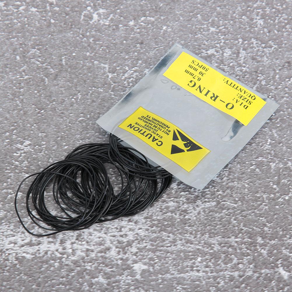 750pcs 0.7mm Waterproof Round Watch Gaskets O Ring Rubber Seal Washers Watch Accessory