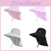 Outdoor Sun Protection Hat For Women With Adjustable Ponytail Hole And Wide Brim Fashionable Fisherman Cap