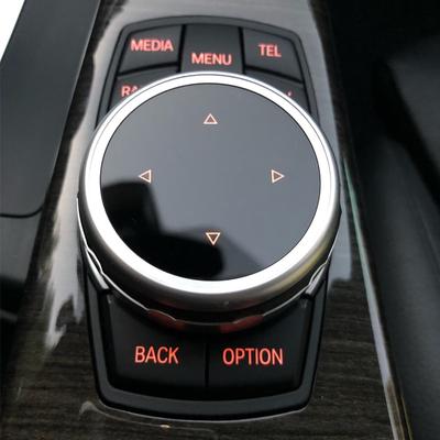 Car Styling Pulsanti multimediali Copertura iDrive Adesivi per BMW F20 F25 F30 F10 F07 E60 E90 E92 E70 E71 F01 F02 E84 F48 X1 X3 X5 X6