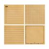 Kraft Paper Tearable Memo Pad - Reusable Grid Student Sticky Notes