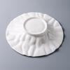 Western Ceramic Round Ruffled Patterned Dinner Plate Restaurant Tableware Home Dinner Pasta Salad Plate White Ceramic Dish Home