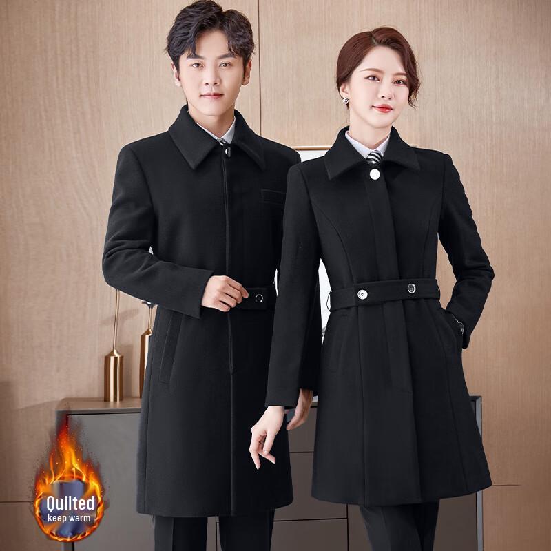 Мужское профессиональное пальто из смесовой шерсти M