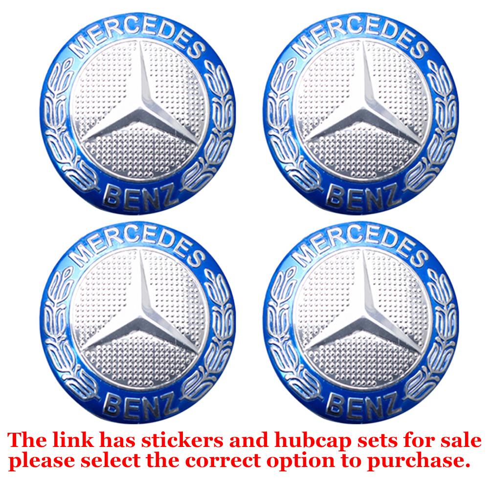 56/60/63/65/68MM Car Styling Wheel Center Caps Hub Cover Decor Stickers For Mercedes Benz AMG W203 W206 W220 W205 W212 W210 W108