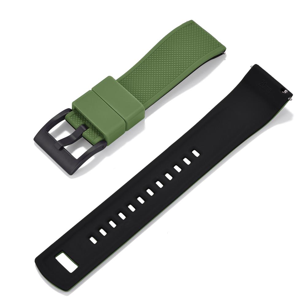 STAPELP Premium Silicone Watch Band Quick Release Rubber 20mm Watch Strap Silicone Watch Strap Watch Replacement Watchband