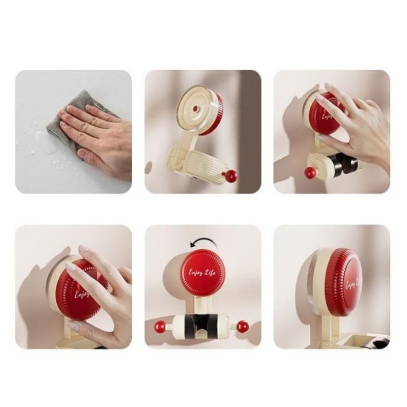 Vakuová přísavka Držák sprchové hlavice Bez vrtání 360° Nastavitelný Snadná demontáž Koupelnový sprchový podpůrný stojan