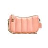 Swinger 20 Quilted Chain Leather Mahjong Bag Women Handbags Candy-Pink C3490-B4S9W