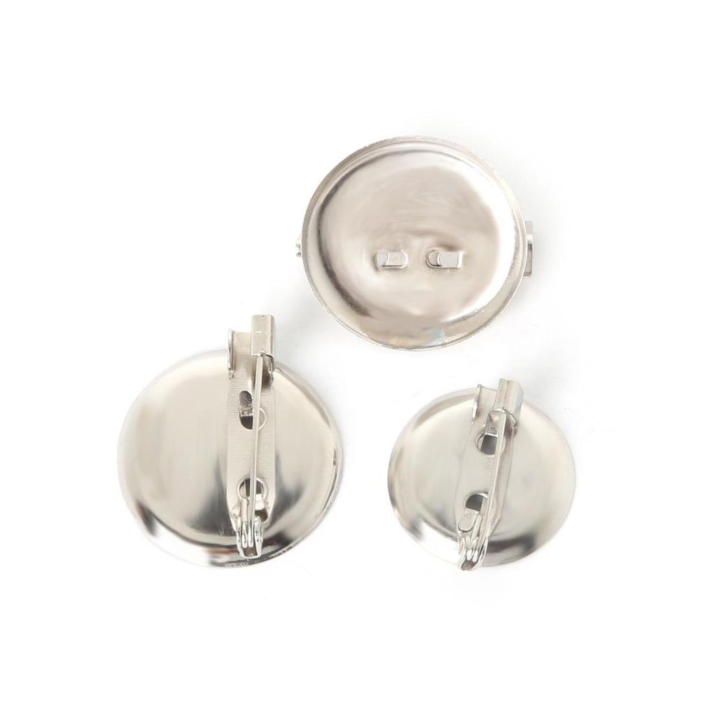 50Pcs Iron Brooch Pin Buckle Accessories for DIY Exquisite Brooch Material