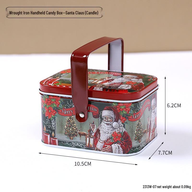Creative Christmas Tin Bucket for Candy, Biscuits & Snacks - Ideal Gift Packaging