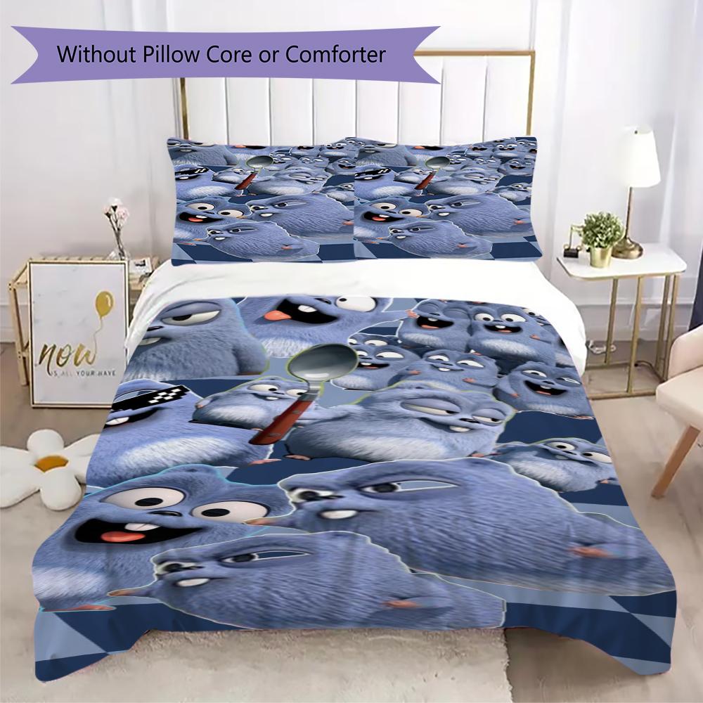 Grizzy Lemmings Bedding 1 Duvet Cover 2 Pillowcase Without Core Without Core Duvet Cover And Pillowcase Soft And Comfortable Bedding Set