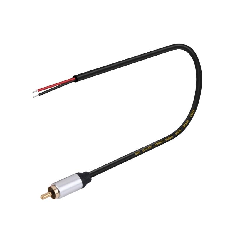 Speaker Wire Auditory Male To Open End Pigtail Splitter Adapter Cable for Players Speakers Home Auditory