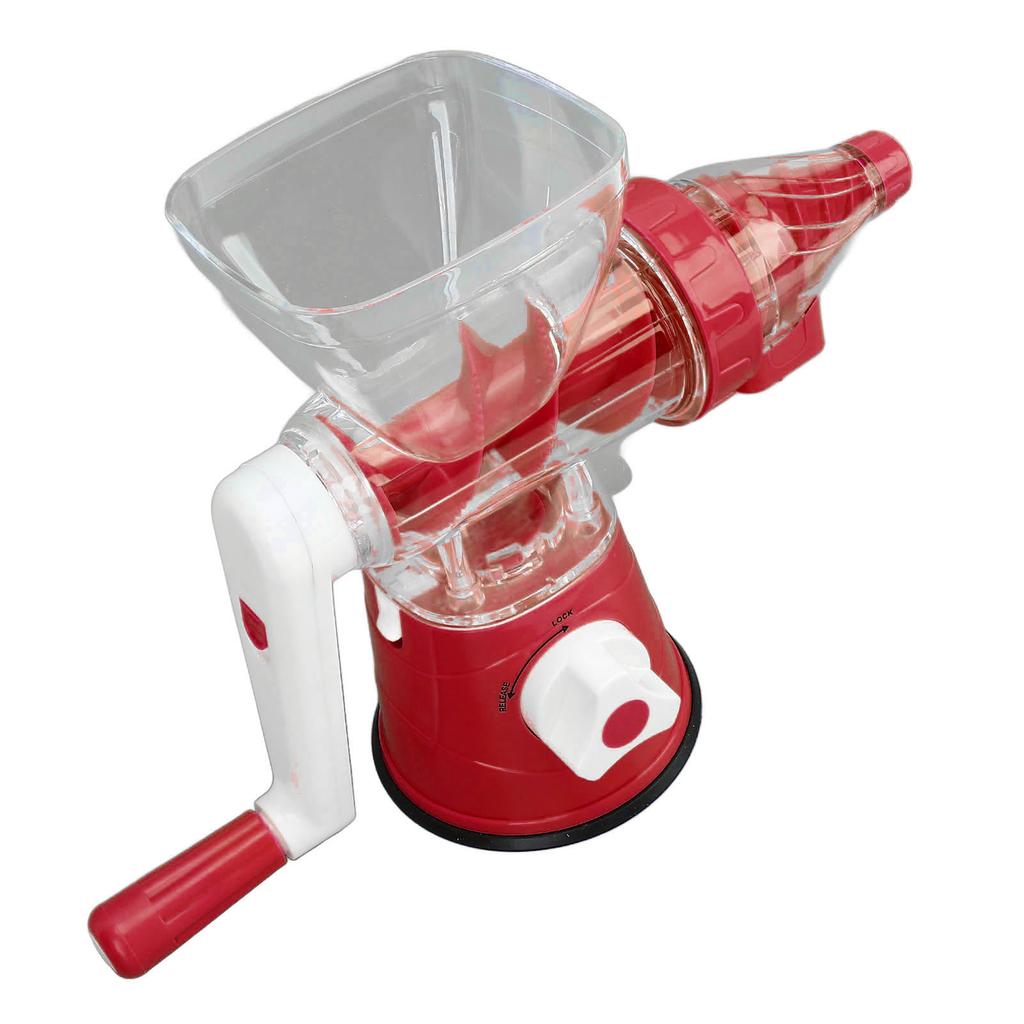 Hand Juicer Labor Saving Easy To Clean Energy Saving Hand Crank Fruits Squeezer for Home Use Red