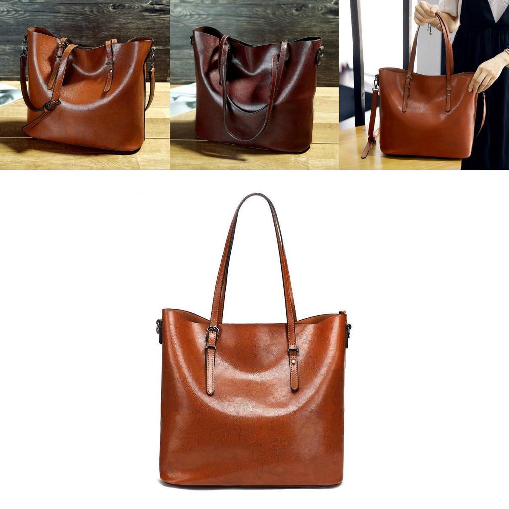 Fashionable Pu Tote Bag For Women With Multiple Pockets And Soft Handles
