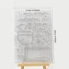 2Pcs Silicone Stamp Seal for DIY Scrapbooking Photo Album Decorative Fish Tank Transparent Stamps